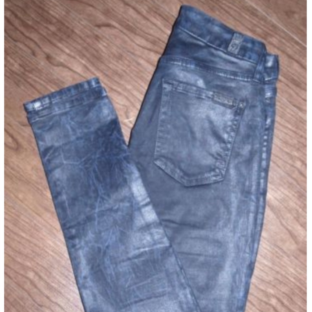 7 For All Mankind Size 23 The Skinny Coated Jeans
